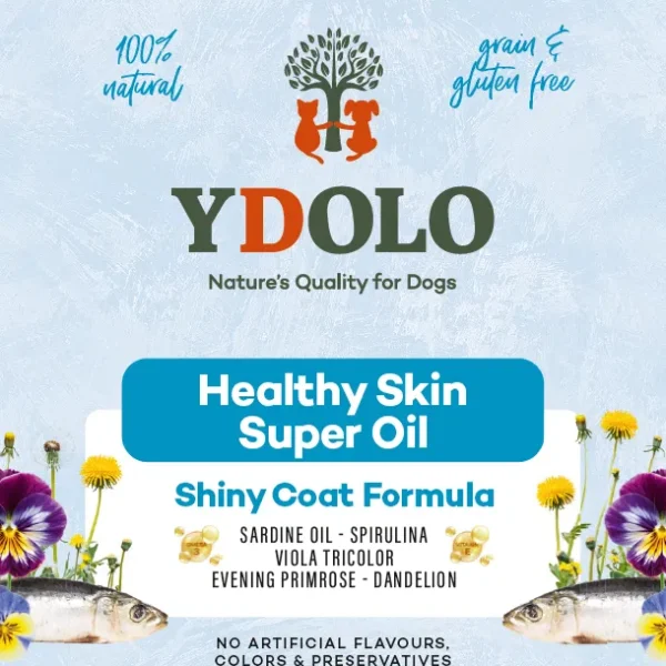 Ydolo- Healthy Skin Super Oil. Laat de vacht glanzen